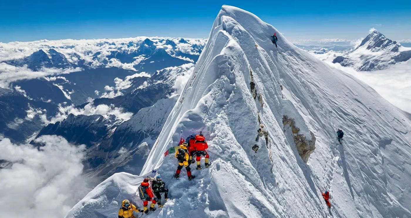 Mount Dhaulagiri with snow